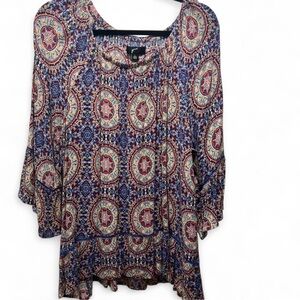 GNW Multicolor Bohemian Blouse